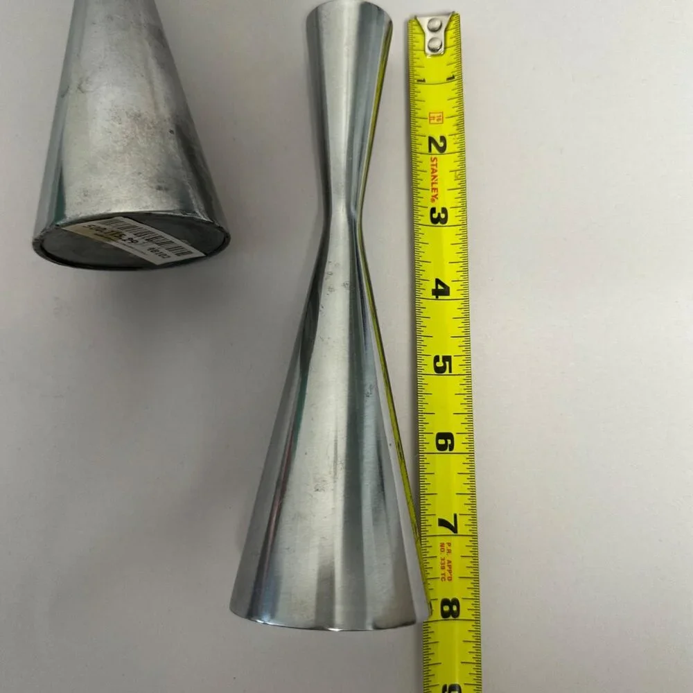 Ikea Tapered Metal Candle Holders Set of 2 Silver Tone MCM Scandi Style 8